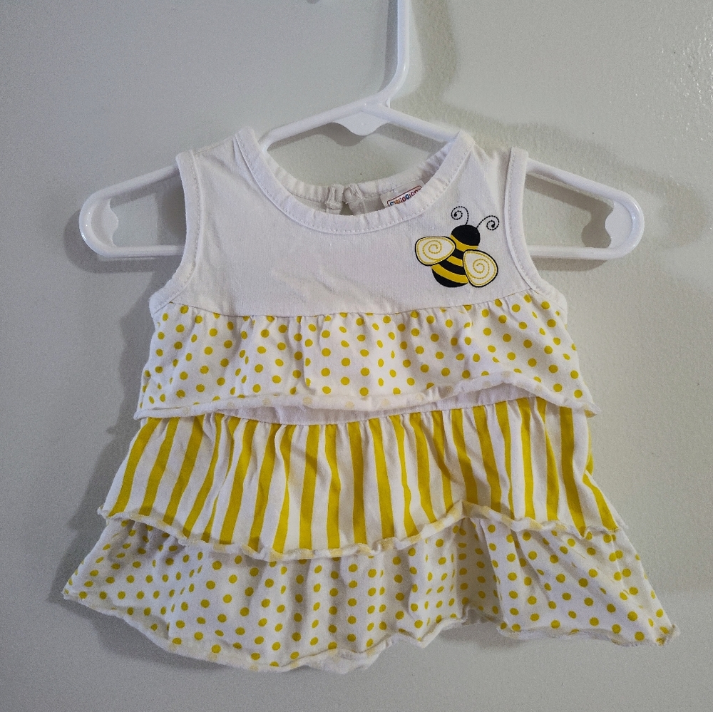 Swiggles 3-6 months Bumble Bee Tank Top